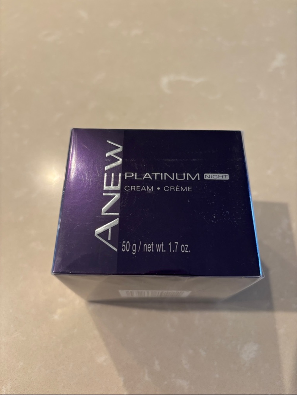 Avon Anew Platinum Night Cream - Purple and Silver Packaging